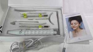 NuDerma Portable Handheld High Frequency Skin Therapy Wand w/ 4 Neon Applicators